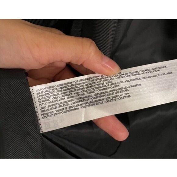 Mango Pea Coat Women’s Small Black Wool Blend Dali Winter Coat Pockets - Picture 8 of 8